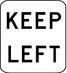 Keep left